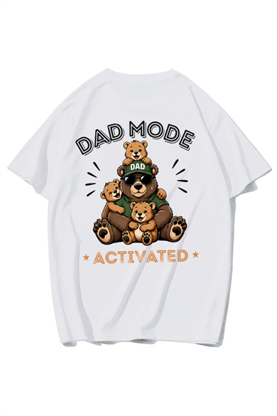 BRZ Collection Unisex Oversize Dad Mode T-shirt (BEYAZ)