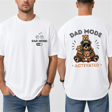 BRZ Collection Unisex Oversize Dad Mode T-shirt (BEYAZ)