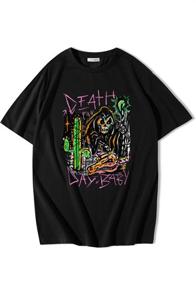 BRZ Collection Unisex Oversize Death Day T-shirt