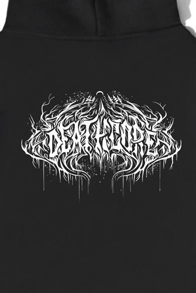 BRZ Collection Unisex Oversize Deathcore Lettering Sweatshirt Hoodie