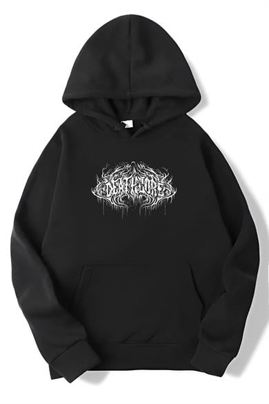 BRZ Collection Unisex Oversize Deathcore Lettering Sweatshirt Hoodie