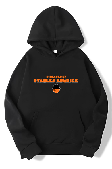 BRZ Collection Unisex Oversize Directed By Stanley Kubrick Hoodie Siyah
