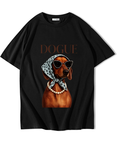 BRZ Collection Unisex Oversize Dogue T-Shirt Siyah