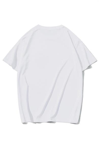 BRZ Collection Unisex Oversize Denizci Çapa T-shirt (BEYAZ)