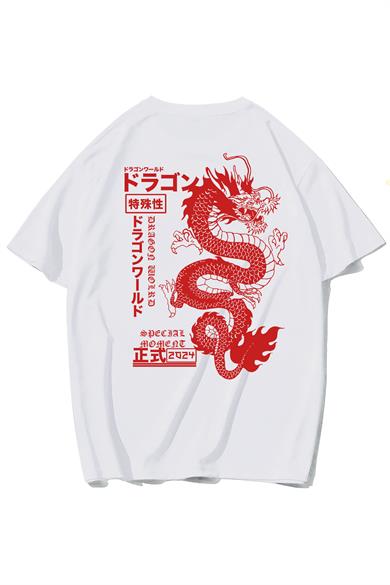 BRZ Collection Unisex Oversize Dragon World T-shirt