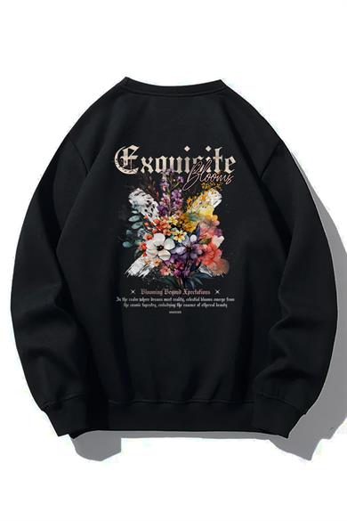 BRZ Collection Unisex Oversize Exquisite Blooms Sweatshirt