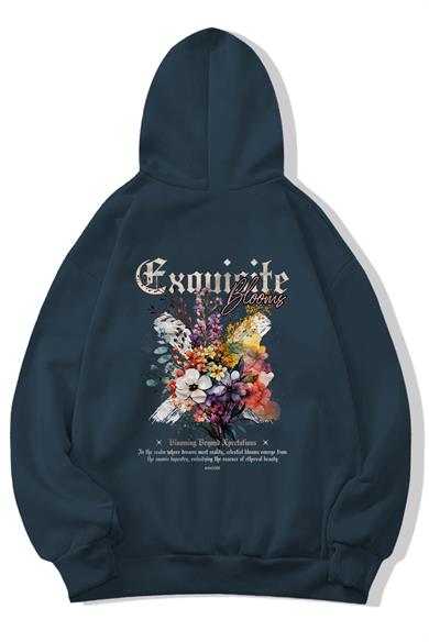 BRZ Collection Unisex Oversize Exquisite Blooms Hoodie