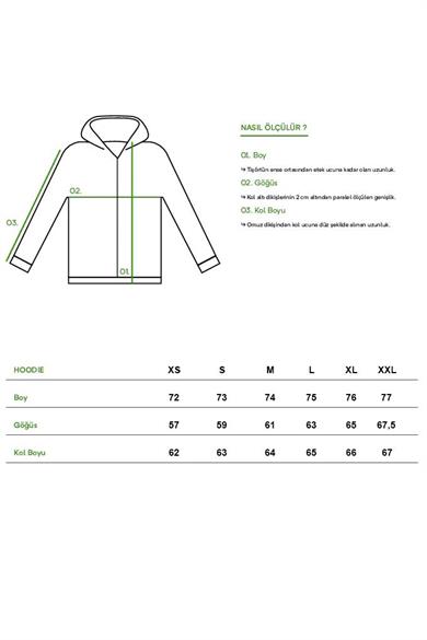 BRZ Collection Unisex Oversize Elements Fermuarlı Hoodie