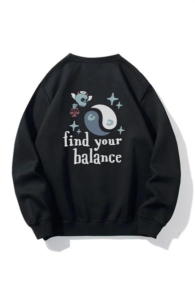 BRZ Collection Unisex Oversize Find Your Balance Sweatshirt