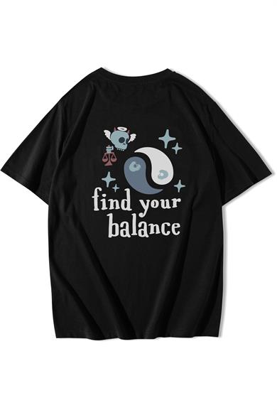 BRZ Collection Unisex Oversize Find Your Balance T-shirt