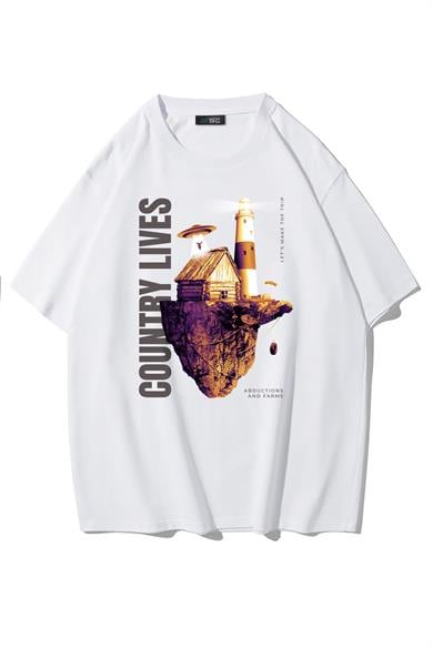 BRZ Collection Unisex Oversize Country Lives T-shirt