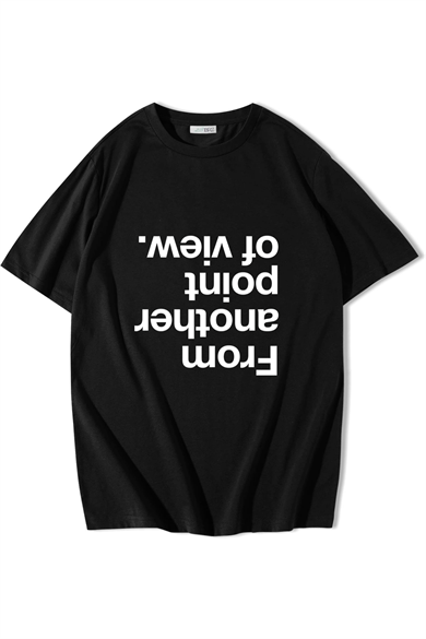 BRZ Collection Unisex Oversize From Another Point Of View T-shirt Siyah