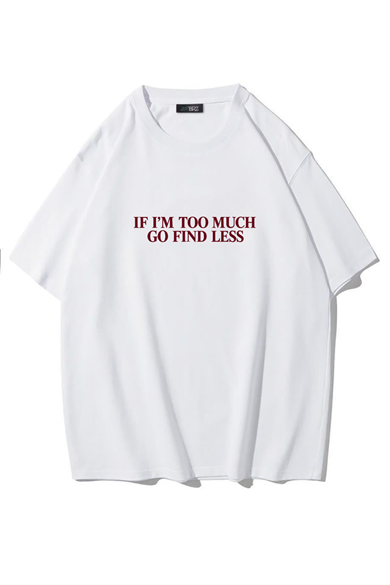 BRZ Collection Unisex Oversize Go Find Less T-shirt BEYAZ