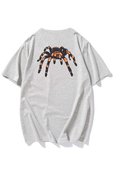 BRZ Collection Unisex Oversize Ön ve Arka Baskılı Goliath Spider T-shirt