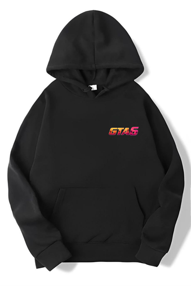 BRZ Collection Unisex Oversize GTA6 Or Me Hoodie Siyah