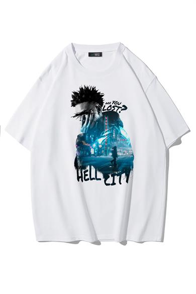 BRZ Collection Unisex Oversize Hell City T-shirt
