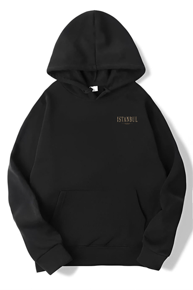 BRZ Collection Unisex Oversize Heritage Is Timeless Istanbul Hoodie Siyah