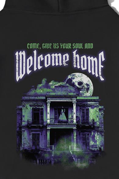 BRZ Collection Unisex Oversize HuntedHouse Welcome Home Hoodie