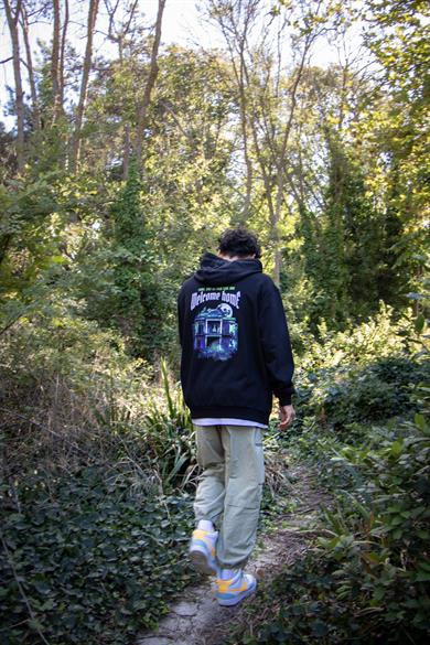 BRZ Collection Unisex Oversize HuntedHouse Welcome Home Hoodie