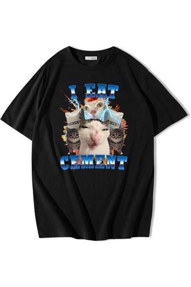 BRZ Collection Unisex Oversize I Eat Cement T-shirt