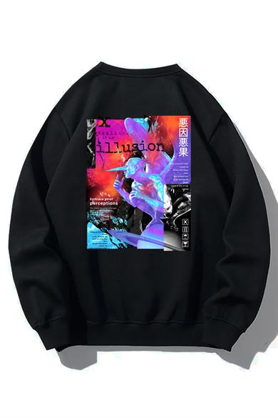 BRZ Collection Unisex Oversize Illusion Sweatshirt