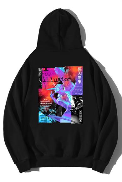 BRZ Collection Unisex Oversize Illusion Hoodie