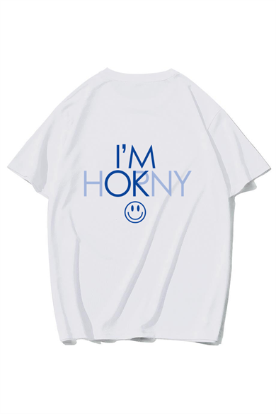 BRZ Collection Unisex Oversize Im Ok :) T-shirt (BEYAZ)