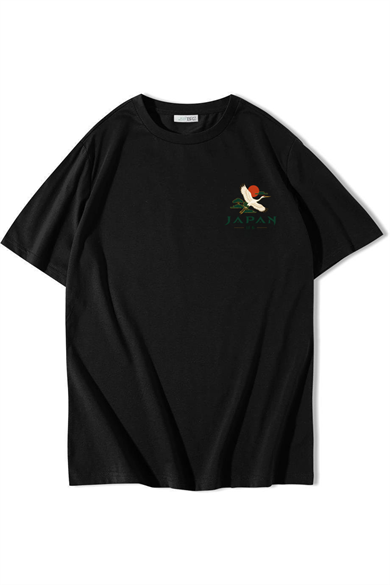 BRZ Collection Unisex Oversize JAPAN T-shirt Siyah