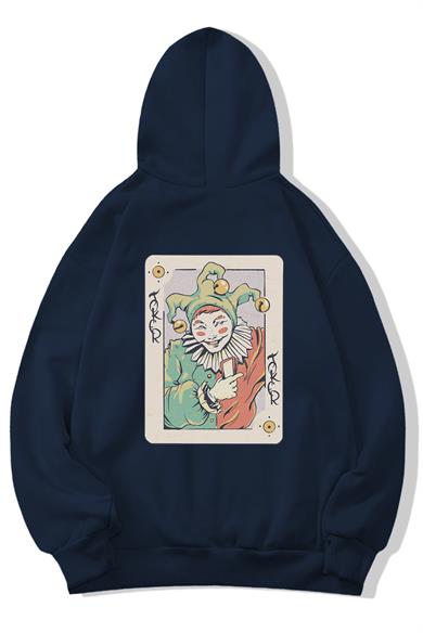 BRZ Collection Unisex Oversize Joker Illustration Sweatshirt Hoodie