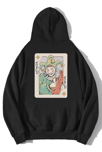 BRZ Collection Unisex Oversize Joker Illustration Sweatshirt Hoodie