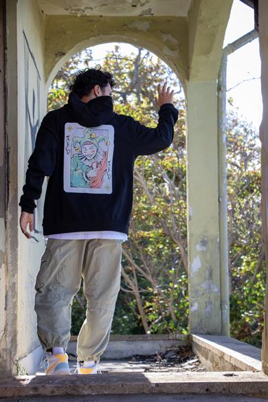 BRZ Collection Unisex Oversize Joker Illustration Sweatshirt Hoodie