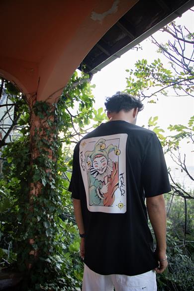 BRZ Collection Unisex Oversize Joker Illustration T-shirt