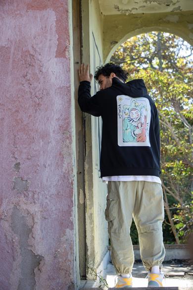 BRZ Collection Unisex Oversize Joker Illustration Sweatshirt Hoodie