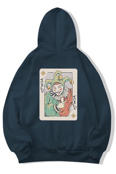 BRZ Collection Unisex Oversize Joker Illustration Sweatshirt Hoodie