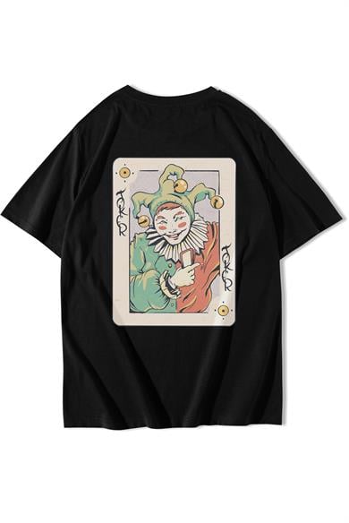 BRZ Collection Unisex Oversize Joker Illustration T-shirt