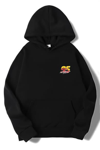 BRZ Collection Unisex Oversize Ka-Chow! Şimşek McQueen Arabalar Hoodie