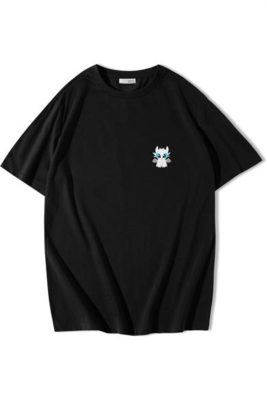 BRZ Collection Unisex Oversize Light Fury Ejderhanı Nasıl Eğitirsin T-shirt