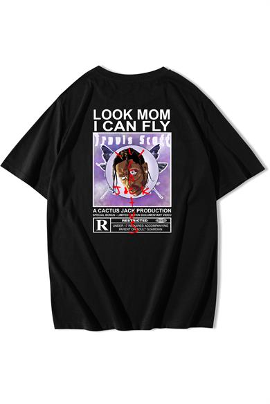 BRZ Collection Unisex Oversize Look Mom I Can Fly T-shirt