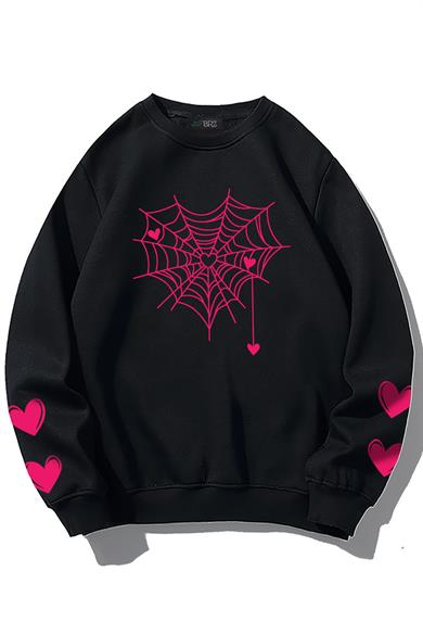 BRZ Collection Unisex Oversize Love Spider Sweatshirt