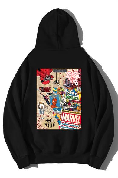 BRZ Collection Unisex Oversize Marvel Schedule Book Hoodie