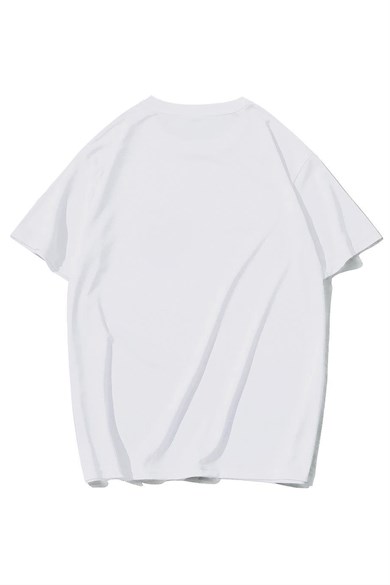BRZ Collection Unisex Oversize Lazy Day T-shirt BEYAZ