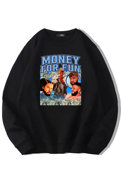 BRZ Collection Unisex Oversize Money For Fun Sweatshirt