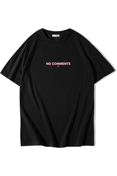 BRZ Collection Unisex Oversize No Comments T-shirt Siyah