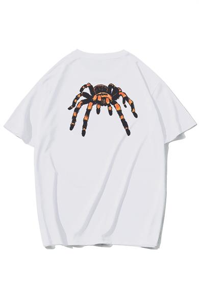BRZ Collection Unisex Oversize Ön ve Arka Baskılı Goliath Spider T-shirt