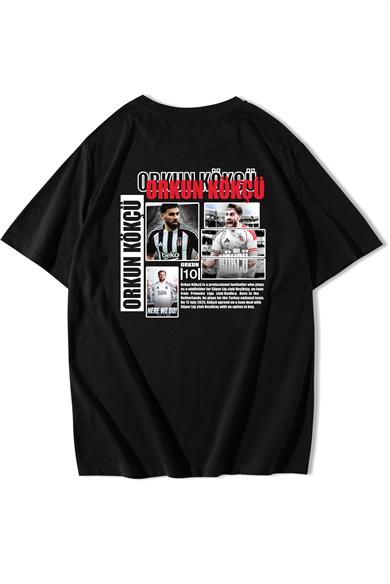 BRZ Collection Unisex Oversize Orkun Kökçü T-shirt Siyah