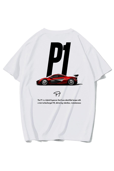 BRZ Collection Unisex Oversize P1 T-shirt (BEYAZ)