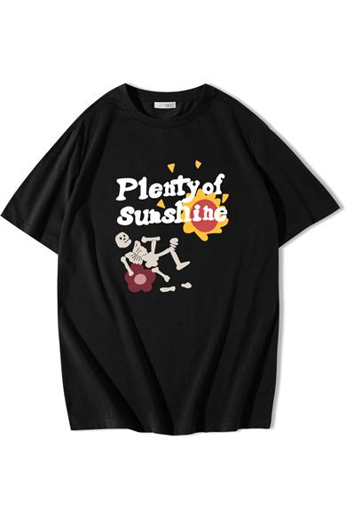 BRZ Collection Unisex Oversize Travis Scott Plenty of Sunshine T-shirt