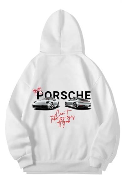 BRZ Collection Unisex Oversize Porsche Cant Take My Eyes Off You Hoodie