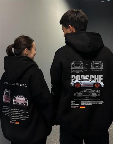 BRZ Collection Unisex Oversize Porsche 911 GT3 RS Hoodie