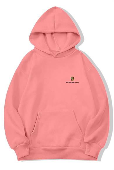 BRZ Collection Unisex Oversize Porsche 911 GT3 RS Hoodie Pembe